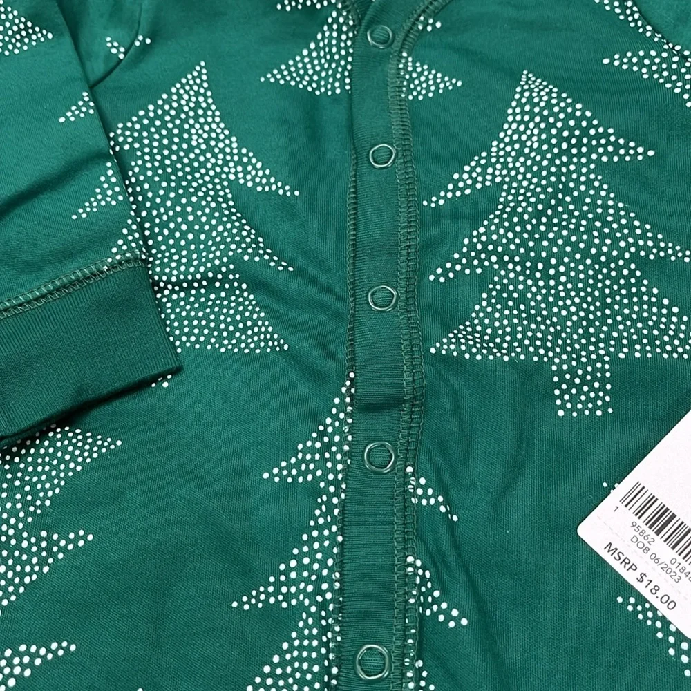 Baby Carter's Christmas Tree Snap-Up Cotton Sleep & Play/NWT/3M